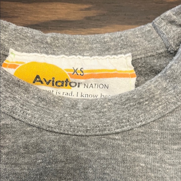Aviator Nation Gray Crewneck Sweater - Picture 2 of 8